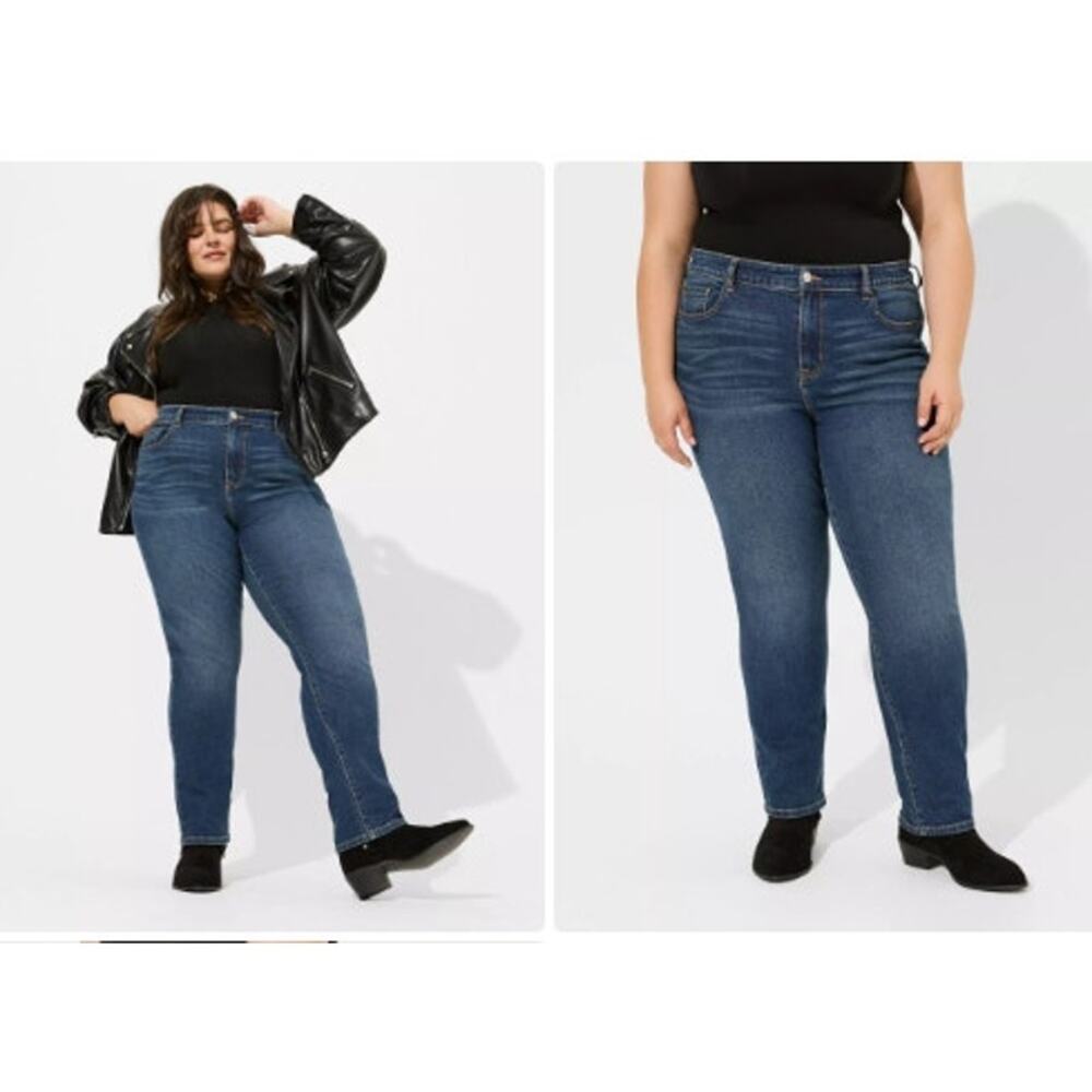 New NWT Torrid High Rise Classic Straight Denim Jeans Size 20 R
